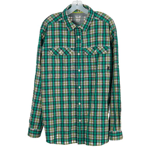 Mountain Hardwear Other - Mountain Hardwear Green Plaid Button Up Shirt Men's XL